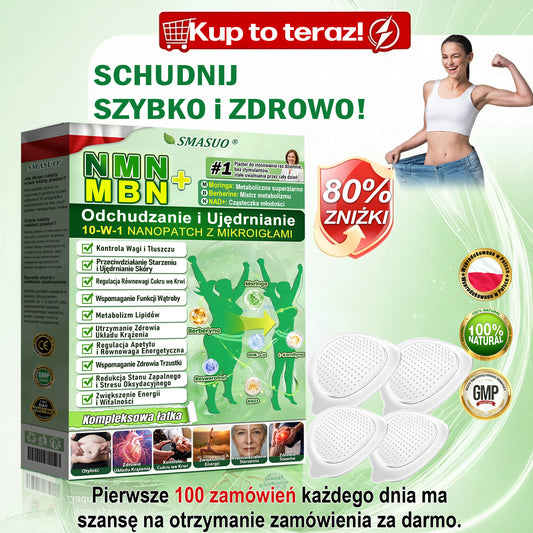 💯SM𝗔𝗦𝗨O® NMN&MBN+GHK-Cu 10w-1 Patch na odchudzanie & ujędrnianie skóry, widoczna poprawa po 7 dniach. Zarządzanie wagą, równowaga cukru we krwi, spalanie tłuszczu.