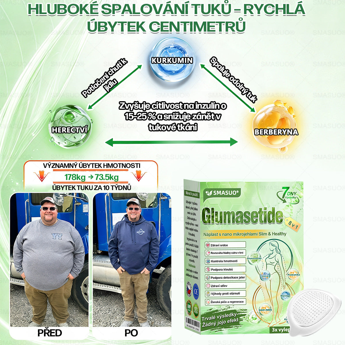 B🇭🇺Európai egészségügyi előírásoknak megfelelő · 👩‍⚕️Orvosi szakértők által ajánlott termék| 🎁 SM𝗔𝗦𝗨O® Glumasetide 8 az 1-ben Karcsú és Egészséges Nano Mikrotűs Tapasz