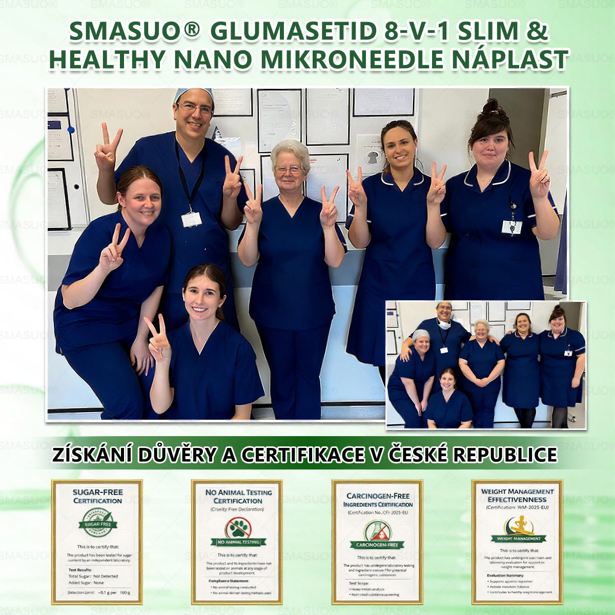B🇭🇺Európai egészségügyi előírásoknak megfelelő · 👩‍⚕️Orvosi szakértők által ajánlott termék| 🎁 SM𝗔𝗦𝗨O® Glumasetide 8 az 1-ben Karcsú és Egészséges Nano Mikrotűs Tapasz