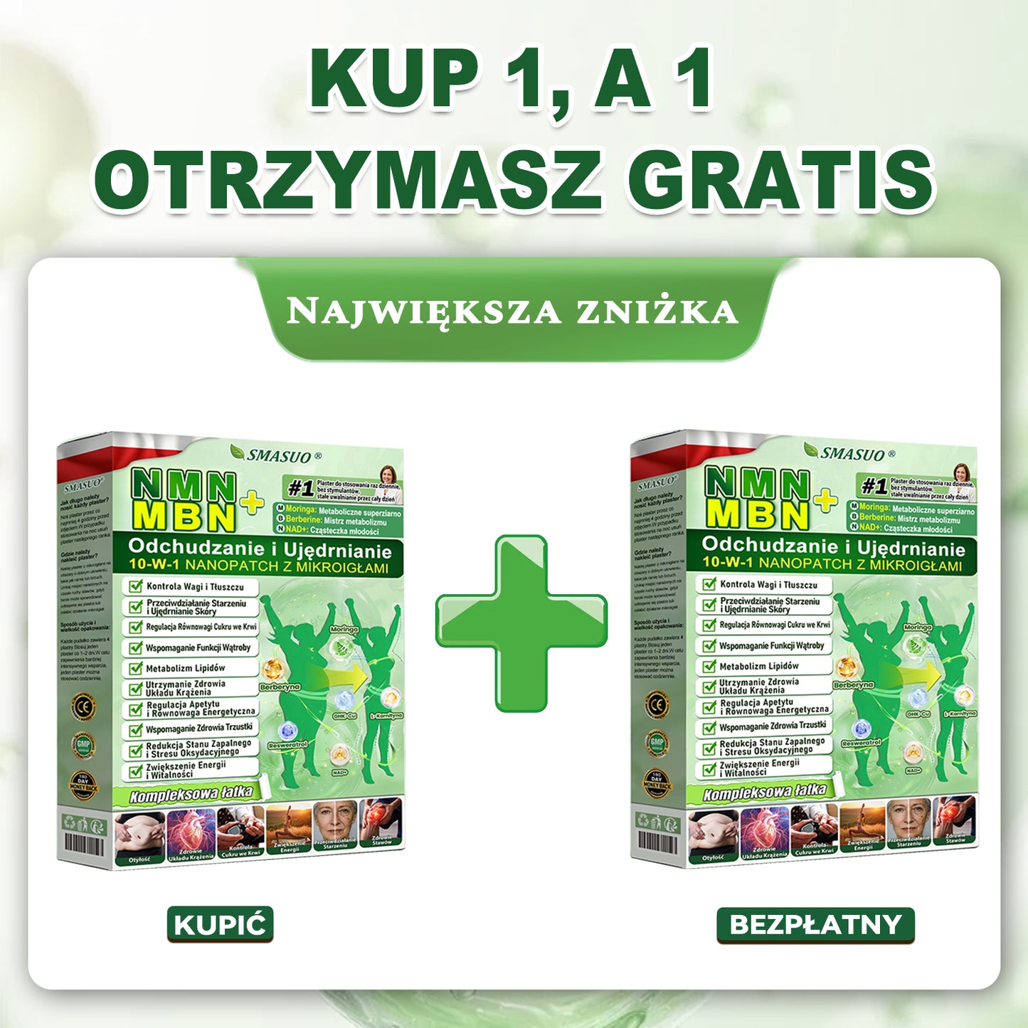 💯SM𝗔𝗦𝗨O® NMN&MBN+GHK-Cu 10w-1 Patch na odchudzanie & ujędrnianie skóry, widoczna poprawa po 7 dniach. Zarządzanie wagą, równowaga cukru we krwi, spalanie tłuszczu.