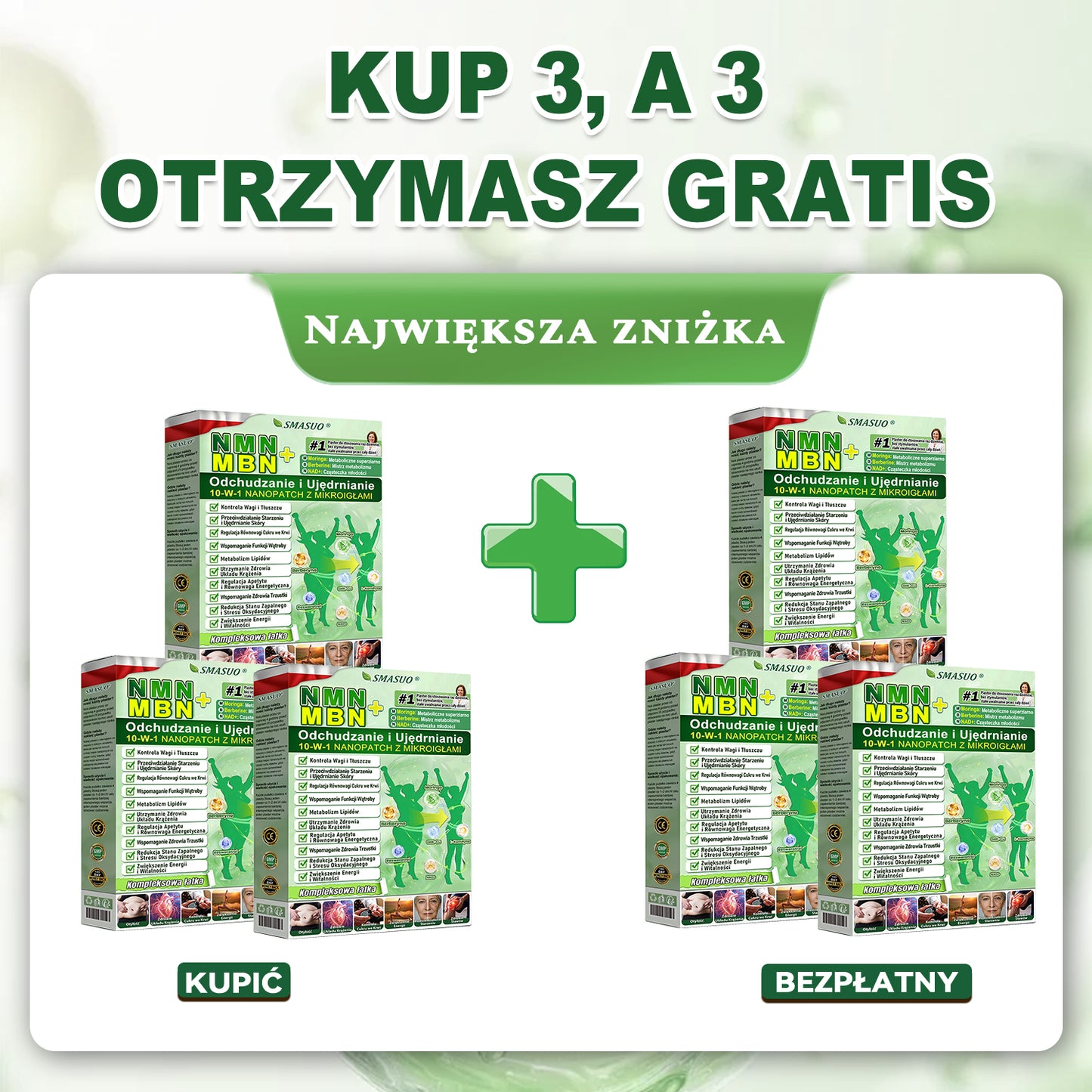 💯SM𝗔𝗦𝗨O® NMN&MBN+GHK-Cu 10w-1 Patch na odchudzanie & ujędrnianie skóry, widoczna poprawa po 7 dniach. Zarządzanie wagą, równowaga cukru we krwi, spalanie tłuszczu.
