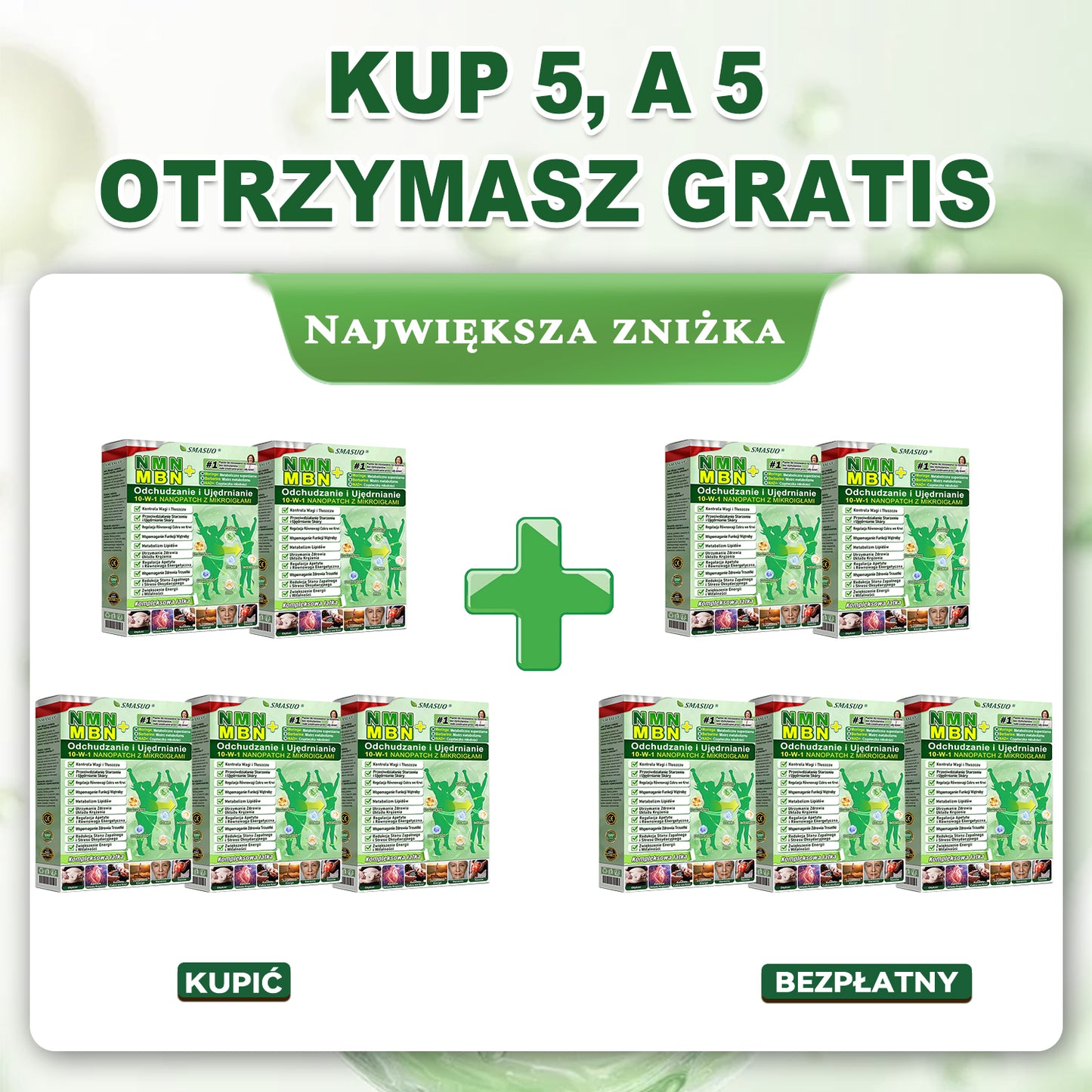 💯SM𝗔𝗦𝗨O® NMN&MBN+GHK-Cu 10w-1 Patch na odchudzanie & ujędrnianie skóry, widoczna poprawa po 7 dniach. Zarządzanie wagą, równowaga cukru we krwi, spalanie tłuszczu.